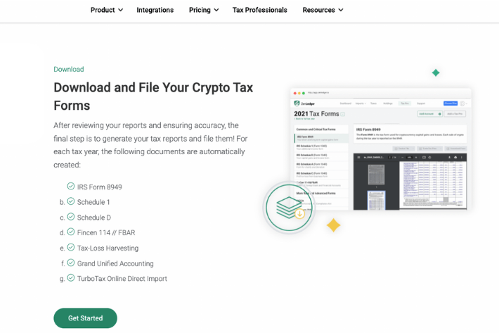 ZenLedger Platform Screenshot